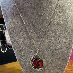 Iris Jewelry Moon Necklace & Earrings Set